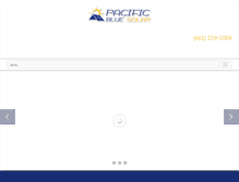 Tablet Screenshot of pacificbluesolar.com